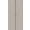 Tuhome Multistorage Pantry abinet, Five Shelves, Double Door Cabinet, Pearl ALN5531